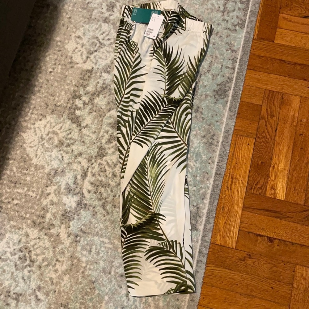 Tropical Straight Leg Pants